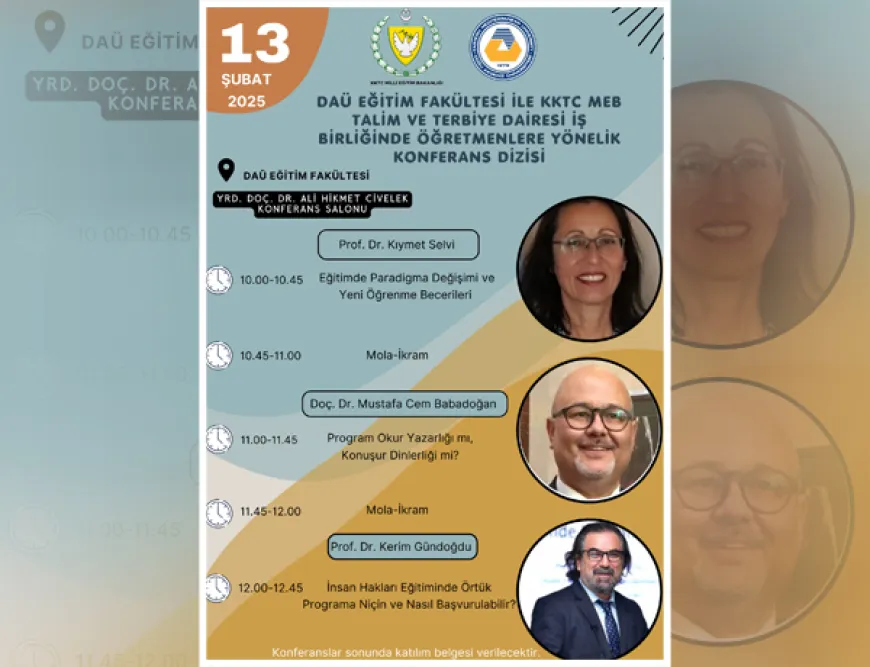 DAÜ Eğitim Fakültesi'nden öğretmenlere yönelik konferans