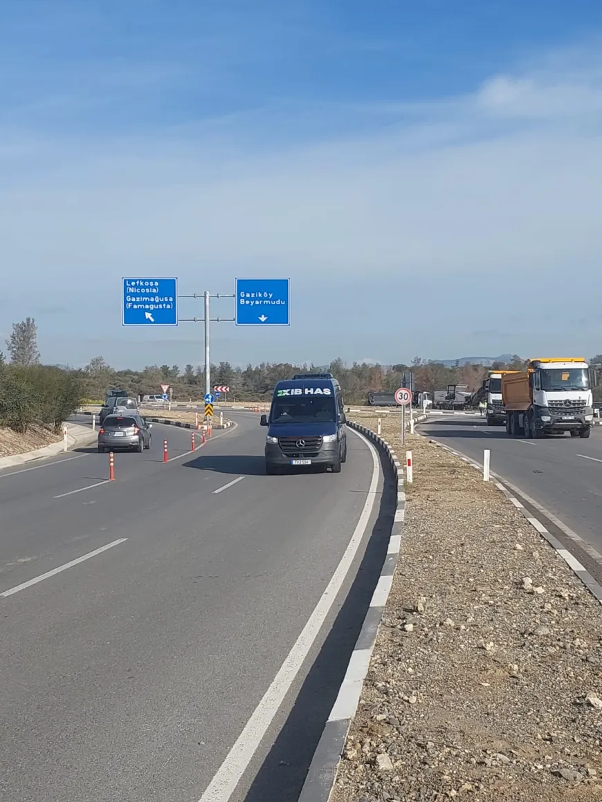 Gaziköy-Ercan ve tünel yolu üzerinde çalışmalar bugün de devam edecek