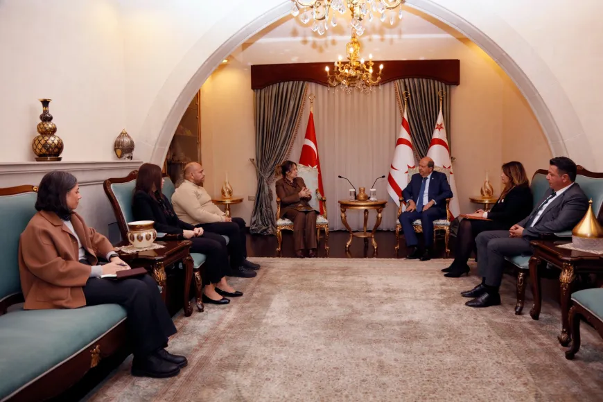 Cumhurbaşkanı Tatar, İki Taraflı Ekonomik ve Ticari İşler Teknik Komite Başkan ve üyelerini kabul etti