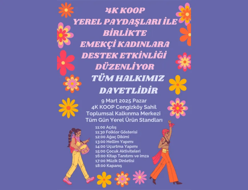 4K KOOP emekçi kadınlara destek etkinliği düzenleyecek