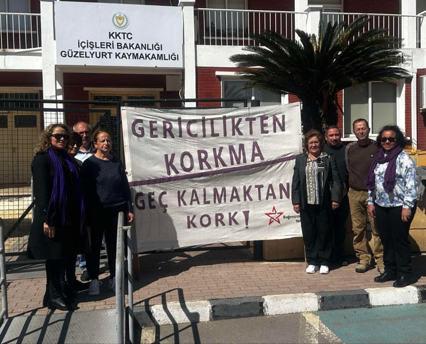 Güzelyurt’taki 8 Mart eyleminde kadınlar hak taleplerini yükseltti