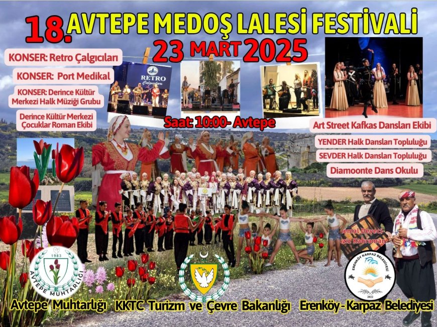 18’inci Avtepe Medoş Lalesi Festivali yapılıyor