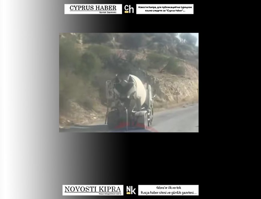 Yola beton artığı dökerek seyahat eden kamyon sürücüsüne ceza...