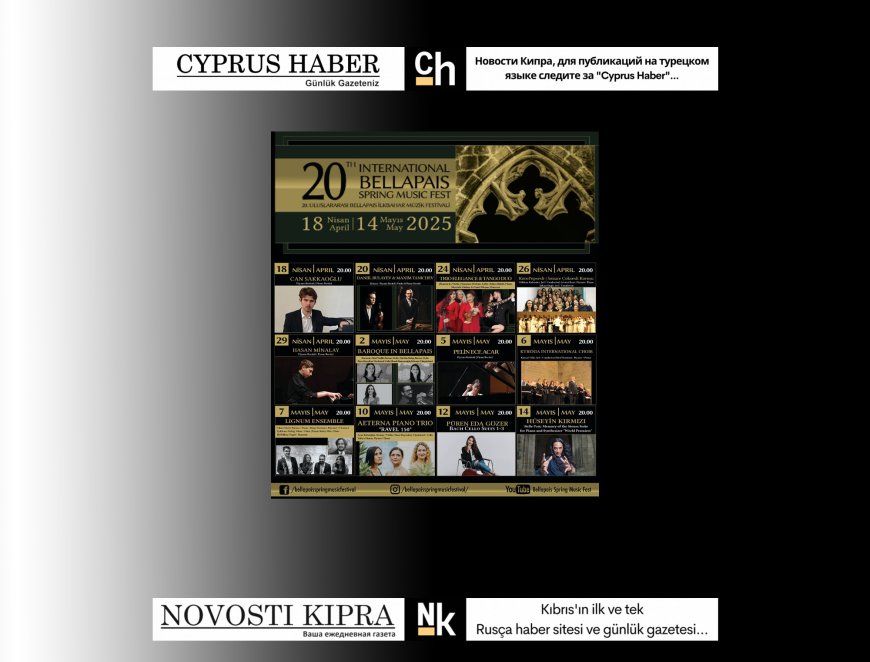20. Uluslararası Bellapais İlkbahar Müzik Festivali başlıyor