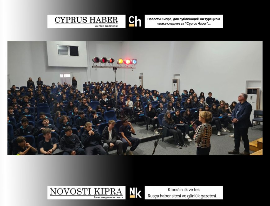 Rüya Taner, 19 Mayıs Türk Maarif Koleji öğrencileriyle bir araya geldi