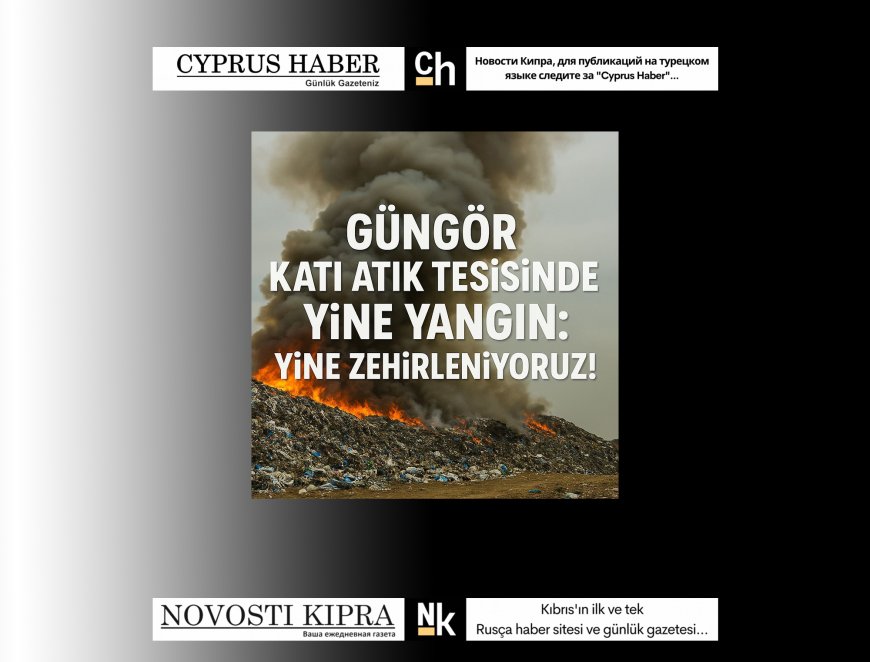 Çevre ve tabip örgütlerinden Güngör Katı Atık Tesisi'ndeki yangına ilişkin açıklama…
