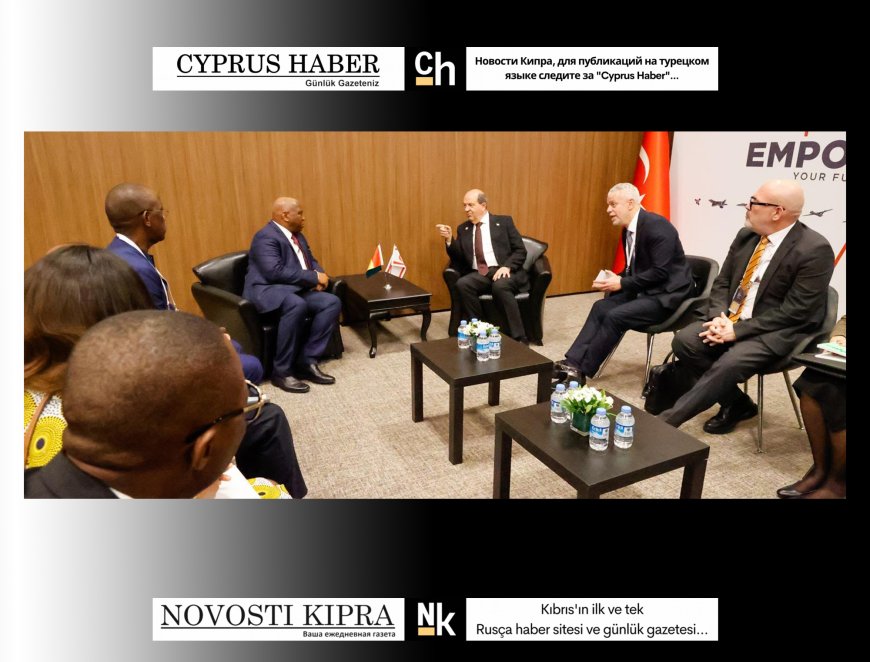 Cumhurbaşkanı Tatar, Gine Cumhuriyeti Dışişleri Bakanı Morissanda Kouyaté ile görüştü