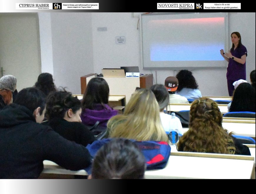 DAÜ 13. Uluslararası Kariyer Günleri kapsamında hemşirelik öğrencilerine yönelik seminer düzenlendi