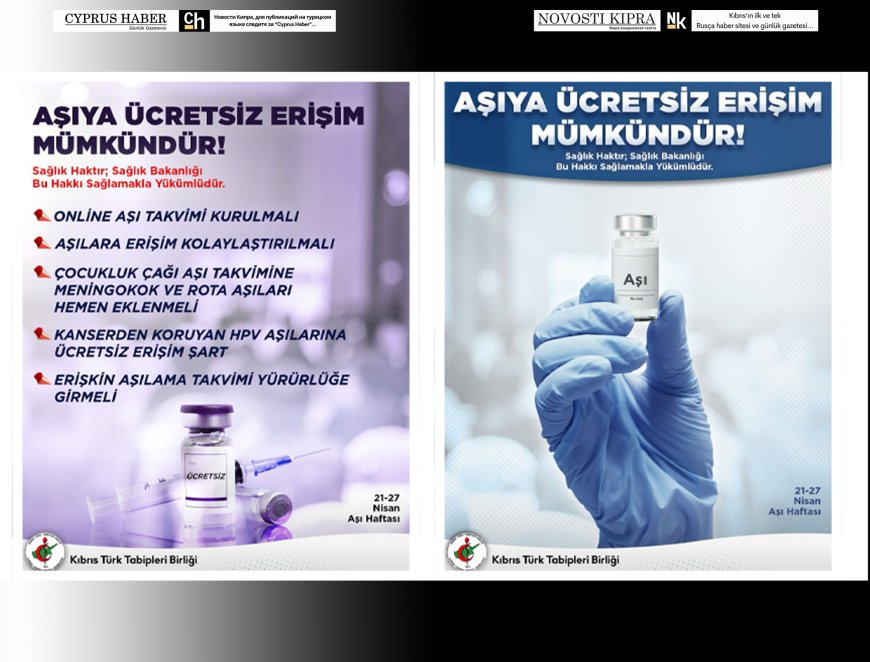 KTTB:"Aşı Herkesin Hakkı! Ücretsiz Olmalı"