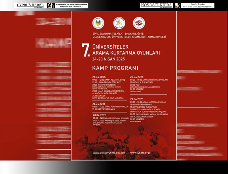Üniversiteler Arama Kurtarma Oyunları bugün başlıyor