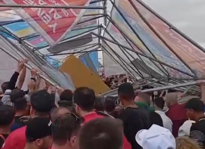Teknofest’te korkutan kaza, İskele düştü