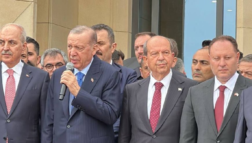 Erdoğan: Yeni Cumhurbaşkanlığı Yerleşkesi Kıbrıs Türk halkının kararlılığının sembolüdür
