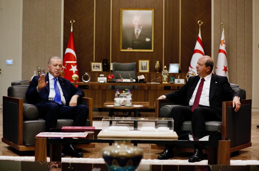 Erdoğan ve Tatar, Cumhurbaşkanlığı'nda bir araya geldi