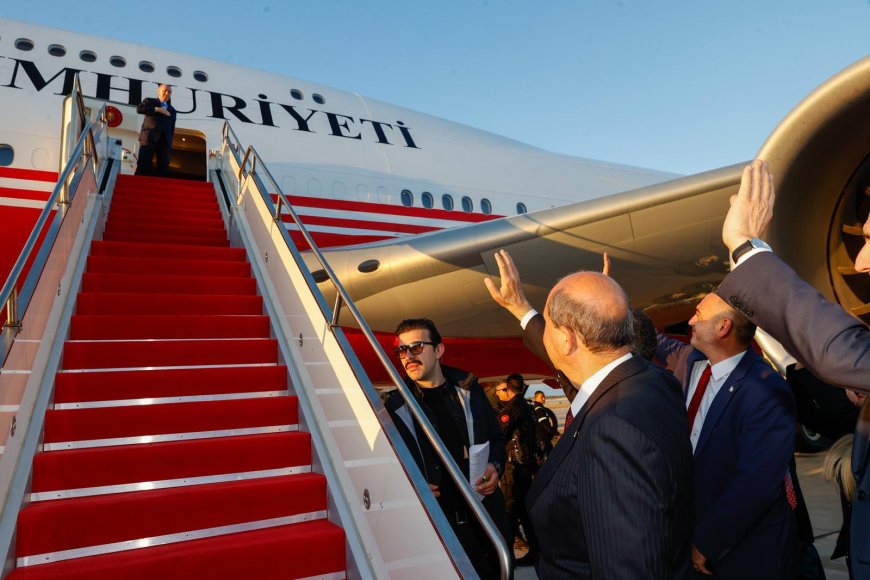 Türkiye Cumhuriyeti Cumhurbaşkanı Recep Tayyip Erdoğan, bugün gerçekleştirdiği günübirlik ziyaretinin ardından KKTC’den ayrıldı.