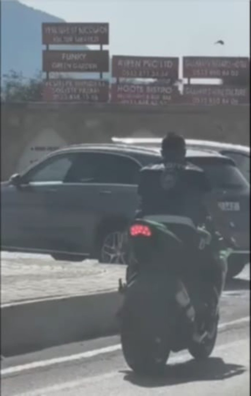 Koruyucu başlık takmayan motosiklet sürücüsü aleyhinde yasal işlem başlatıldı