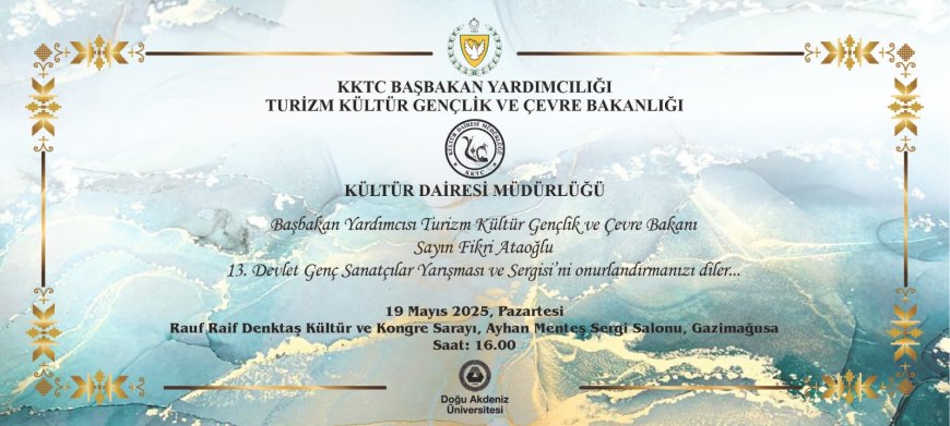 Devlet Genç Sanatçılar ödül töreni ve sergisi pazartesi