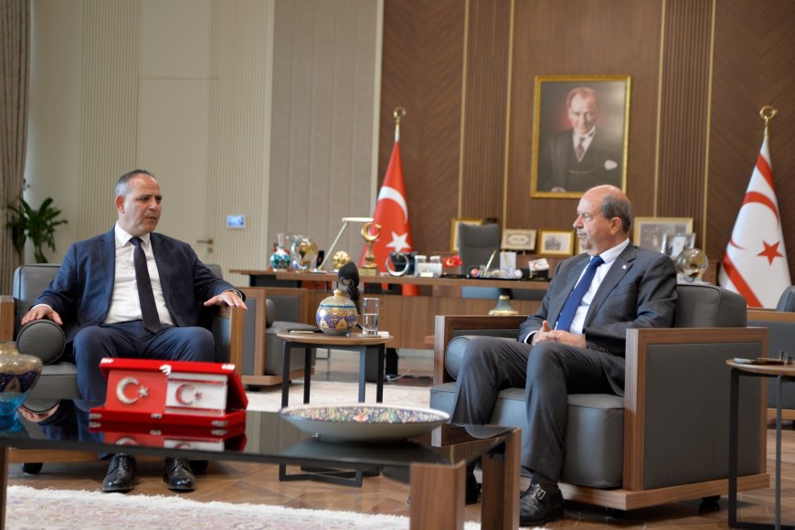 Cumhurbaşkanı Tatar, LTB Başkanı Harmancı’yı kabul etti