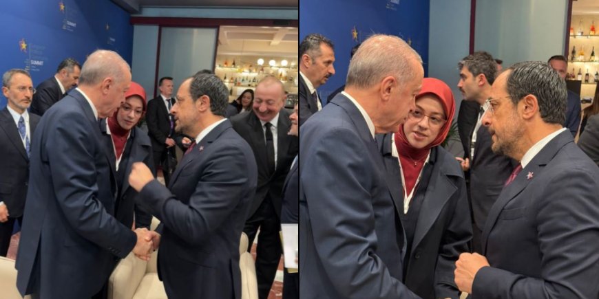 Erdoğan Tiran'da GKRY Cuhmurbaşkanıyla bir araya geldi