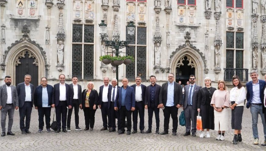 Belediyeler Birliği heyetinden Brugge Belediyesi’ne ziyaret