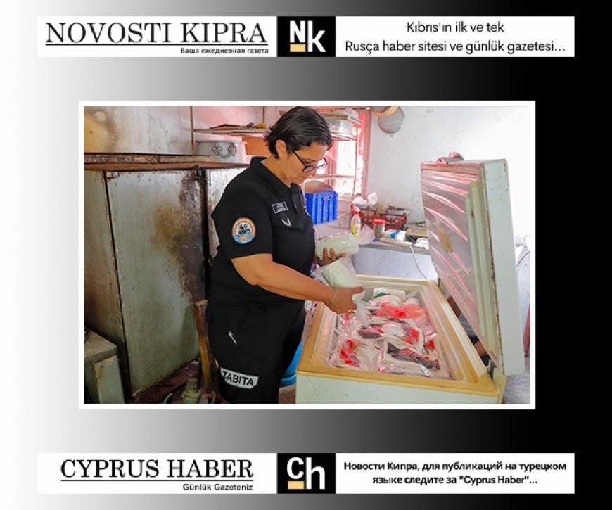Gazimağusa Belediyesi kaçak gıda üretimi yapılan yeri mühürledi