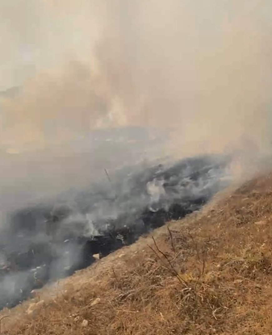 Avtepe - Kuruova arasında başlayan yangın kısmen kontrol altına alındı