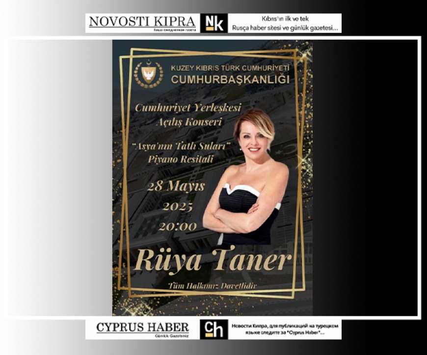 Rüya Taner, “Asya’nın Tatlı Suları” başlıklı piyano resitali veriyor