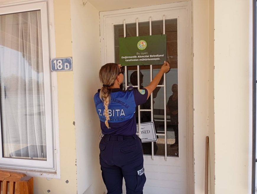 Değirmenlik Akıncılar Belediyesi Sağlık Şubesi 124 iş yerini denetledi