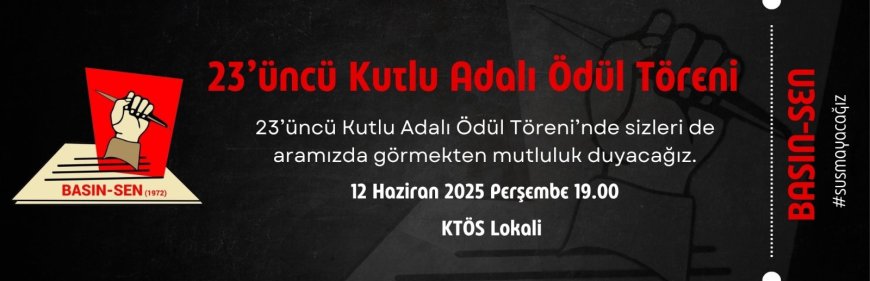 23. Kutlu Adalı Ödül Töreni perşembe günü yapılıyor