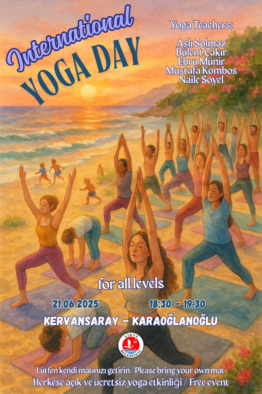 Girne Belediyesi cumartesi günü ücretsiz yoga etkinliği düzenliyor