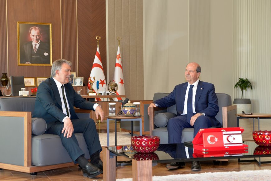 Cumhurbaşkanı Tatar, Abdullah Gül’ü kabul etti