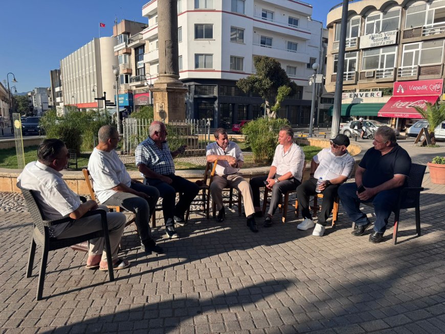 Serdar Denktaş, Sarayönü’nde...